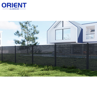 Offre Spéciale de haute qualité taille personnalisée étanche extérieur clôture en aluminium de confidentialité pour la maison clôture de la vie privée