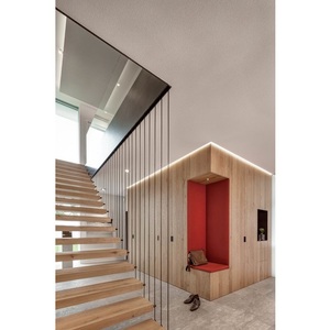 Diseño personalizable prefabricado hogar <span class=keywords><strong>madera</strong></span> vidrio templado Metal <span class=keywords><strong>hierro</strong></span> forjado mármol escalera flotante escalera Kit <span class=keywords><strong>para</strong></span> exteriores - Product Image 2