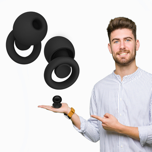 ที่อุดหูป้องกันเสียงรบกวนแบบซิลิโคน ABS ใช้ซ้ำได้ 4 ขนาด สำหรับการนอนหลับและป้องกันการได้ยิน - Product Image 4