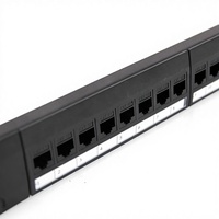 Panel de Conexiones CAT6 YOFC de 24/48 Puertos, 19" 1U para Montaje en Rack, UTP RJ45, Certificado CE/ROHS
