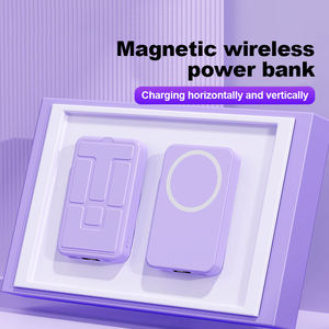 Nhỏ không dây từ Powerbank với đứng chủ hiển thị có thể gập lại 10000 mAh sạc 22.5W PD sạc nhanh ngân hàng điện - Product Image 3