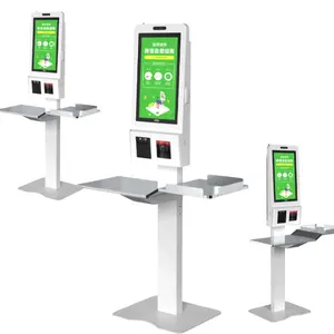 21.5 /22 Inch Zelfbediening Bestellen Capacitieve Touch Alles In Één Druk Kiosk Computer Android Systeem Groothandelsprijs
