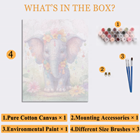 Premium DIY Paint by Numbers Art Kit All Sizes Hand Crafted Clear Line Art Magnifier Accessory Edible Pigment