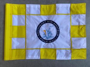 14 "X 20" Banderas de agujero de <span class=keywords><strong>golf</strong></span> Rojas amarillas de codicia bordadas de alta calidad con inserto de tubo - Product Image 5