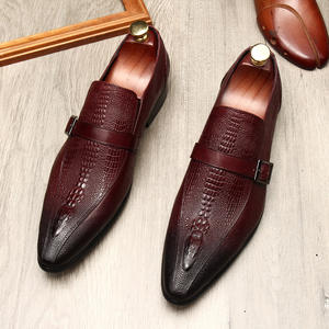 Zapatos de Cuero Formales Casuales de Diseñador de Lujo para Hombre, Estilo Británico, Suela Oxford Blanca, Diseño Puntiagudo de Moda Juvenil - Product Image 1