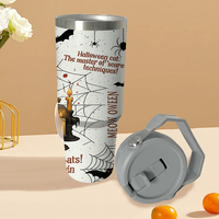Halloween 30oz isolé gobelet paille USA entrepôt livraison directe ODM OEM paquet promotionnel verres promotionnels