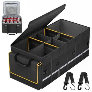 Folding Car Seat Back Trunk Organizer Storage Bag, Car Trunk Organizer Car Storage Box, Car Trunk Organizer Premium