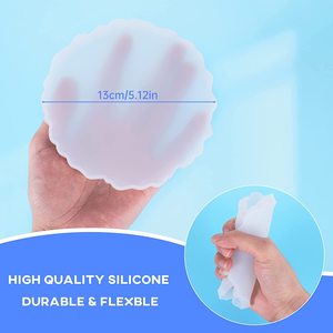 6 Cái Khuôn Nhựa Silicone Coaster Để Đúc Đế Lót Ly Bằng Nhựa Epoxy Agate Geode, Làm Đế Lót Ly Pha Lê DIY - Product Image 6