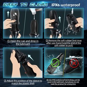 Masturbateur masculin à poussée automatique avec vibrateur clitoridien Gode de poussée pour femmes Vibrateur Sex Toy Pompe à pénis Sex Toy pour hommes Pénis pour hommes - Product Image 5