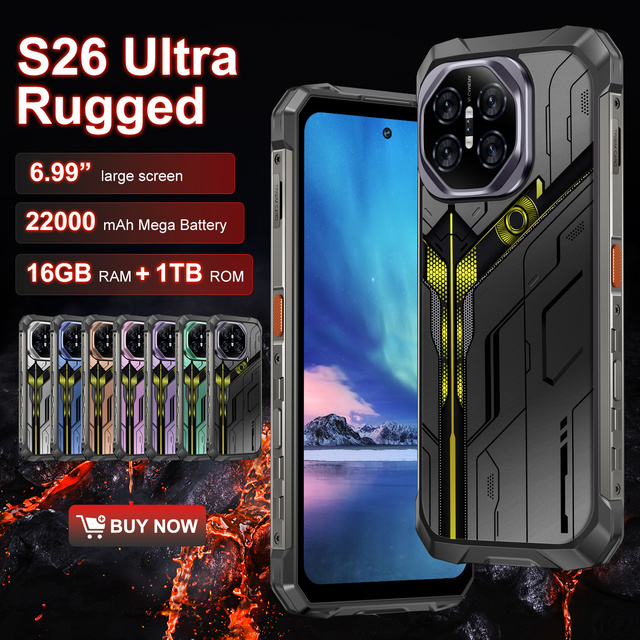 Shockproof Dustproof Water Resistant IP68 LCD Fingerprint Unlocked 5G Rugged Smartphone for Outdoor Adventure Work Business