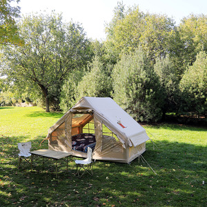 Tente dôme gonflable hermétique en PVC, imperméable, en tissu Oxford robuste, équipement de camping extérieur automatique - Product Image 5