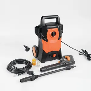 1600W 120Bar China New design mini portable electric high pressure cleaner with wheel for car wash/wash yare/garden