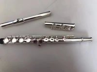 Musical Instrument Entry Grade Flute in C Tone 16 Closed Hole Nickel Plated Flute