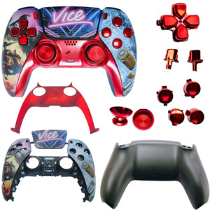 Carcasa de placa frontal de repuesto personalizada rediseñada, carcasa frontal para panel táctil, carcasa frontal para controlador <span class=keywords><strong>PS5</strong></span> - Product Image 1