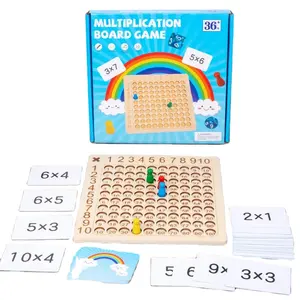 2023nuovo arcobaleno caldo in legno Montessori gioco da tavolo giocattoli educativi apprendimento matematica bordo premio per bambini giocattoli di matematica