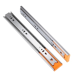 Furniture Kitchen Cabinet Iron Full Extension 3 Fold Ball Bearing Telescopic Channel <b>Drawer</b> Slide Popular Creative Design - Product Image 1