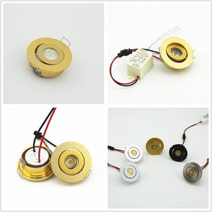 <span class=keywords><strong>Spot</strong></span> lumineux LED mince et <span class=keywords><strong>encastrable</strong></span> avec mince corps en aluminium, couleur or, 3W, <span class=keywords><strong>12</strong></span> v, 30 unités - Product Image 2