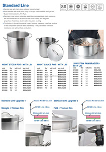 Olla para Sopa y Caldo de Acero Inoxidable Clásica Comercial NSF con Tapa, Apta para Lavavajillas y Horno, Compatible con Inducción de Gas, Interior Multicapa - Product Image 4