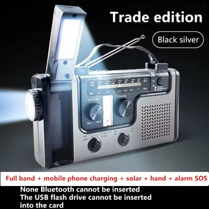 Radio LED multifuncional portátil con luz de lectura Mano recargable y función de emergencia de prevención de desastres - Product Image 5