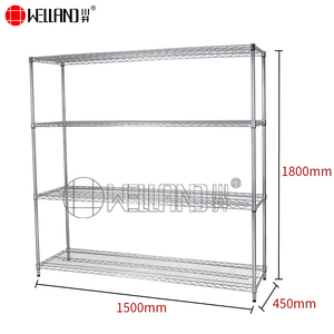 Heavy Duty 5 Tier Lưu Trữ Nhà Hàng Nhà Bếp Giá Kim Loại Kệ Chrome Dây Kệ Đơn Vị - Product Image 6