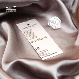 Sin Moq alto estándar FÁBRICA DE China al por mayor etiqueta de cuidado de satén ecológica personalizada - Product Image 3