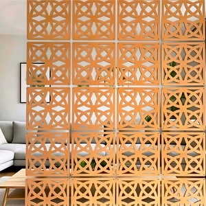 Paneles Divisores de Habitaciones Modulares de Madera, Color Chocolate, Corte Láser, Pantalla Colgante Portátil para División de Espacios Interiores - Product Image 3