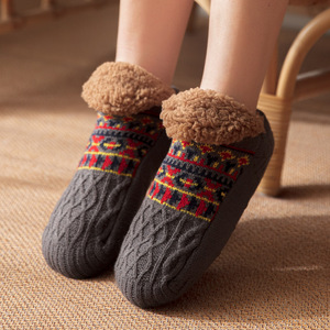 Calze Invernali da Uomo, Calze-Pantofola Spesse e Calde per Casa e Camera da Letto, Antiscivolo, Calze in Maglia per Mantenere i Piedi Caldi - Product Image 5