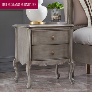 American Luxury Modern Design Nightstand Wooden <strong>Bedside</strong> <strong>Table</strong> With 2 Drawers C415B - Product Image 2