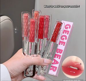 ลิปกลอสแบบ2อิน1ทำจากกระจกเคลือบด้านลิปกลอสกันน้ำติดทนนานอุปกรณ์แต่งริมฝีปากเซ็กซี่ให้ความชุ่มชื้นกำมะหยี่ - Product Image 4