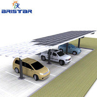 Système de parking Bristar panneau d'air solaire toit pergola abri d'auto photovoltaïque parking