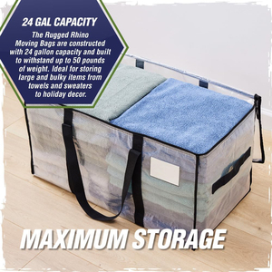 Heavy Duty <b>Large</b> Capacity Moving <b>Bags</b> Pe Pp Woven <b>Storage</b> Moving <b>Bags</b> With Zipper - Product Image 2