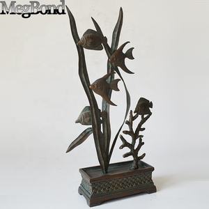 Gang cá trang trí nội thất với cơ sở nước cây ven biển kim loại thủ công trang trí - Product Image 5