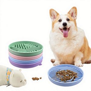 Almohadilla de Alimentación Lenta para Mascotas, Antideslizante, de Silicona, con Ventosas Circulares A/B/C/D - Product Image 1