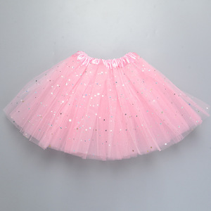Falda tutú arcoíris en capas para niñas, vestido de baile con volantes escalonados, ropa de club - Product Image 5