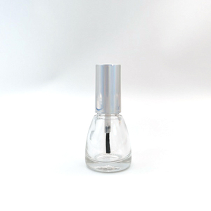 YALI N1119 Rainbow Silver Special Empty Glass Bottle Screw Cap Lid Screen Printing Hot Stamping 8ml Nail Polish Oil Free Sample
