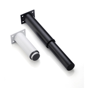 Pata de Mueble Ajustable Telescópica, Color Negro Mate y Blanco, Resistente, para Cama, Gabinete, Sofá - Product Image 5