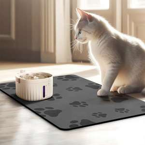 2025 Hot Sales Rubber Waterproof Pet Feeding Mat <span class=keywords><strong>Dog</strong></span> Water Bowl Mat Non-Slip Quick Dry Cat Mat para Alimentos - Product Image 4