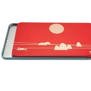 Boîte coulissante rectangulaire en fer blanc pour film de protection d'écran de téléphone portable, boîte de rangement métallique à coulisse, emballage - Product Image 4