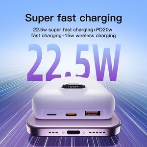 Chargeur sans fil magnétique transparent à charge rapide avec support, batterie externe portable 10000 mAh, promotion, personnalisation - Product Image 3