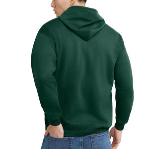 Logo personnalisé à manches longues pour hommes Basics sweats à capuche en coton mélangé Fitness plaine sweat à capuche zippé hommes Streetwear sweats à capuche zippés pour hommes - Product Image 3