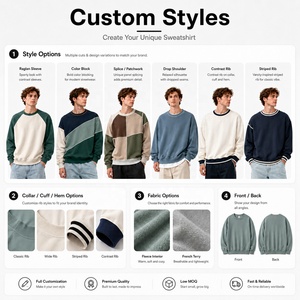 Sudadera Personalizada con Logotipo para Hombre, Cuello Redondo, Tela Técnica Suave Premium, Sudadera Lisa para Impresión, Marca de Ropa OEM - Product Image 4