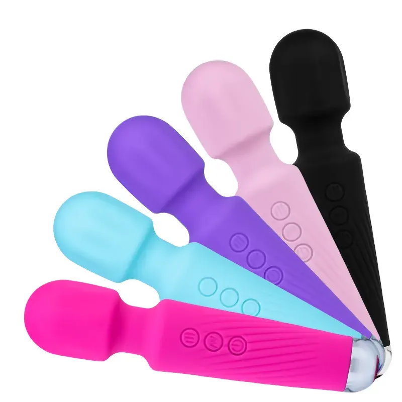 Baguette vibrante rechargeable-20 modèles et 8 vitesses Vibrateurs point G Vibrateur clitoris Sex Toys Baguette personnelle Masseur