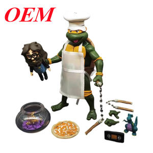 Juguete para niños 17cm PVC Mutant <span class=keywords><strong>Ninja</strong></span> Turtles Leo Anime Figura de acción con fabricación OEM basada en diseños 2D - Product Image 4