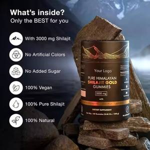 Gommes de résine de Shilajit pur naturel 3g haute puissance, véganes, source or de l'Himalaya, oligo-éléments, soutien immunitaire pour adultes - Product Image 5