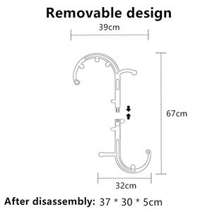 Masaje de cuerpo completo de mano profesional Bastón de presión Punto de activación Masaje Ganchos dobles de masaje para espalda, hombro, cuello - Product Image 4
