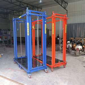 Andamio Eléctrico con Control Remoto Inalámbrico, Elevador de Andamios de Acero Portátil para Trabajos Aéreos en Interiores y Exteriores - Product Image 2