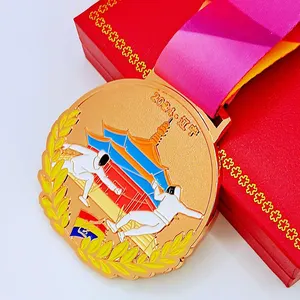 Metal Medals Custom Marathon Cool Running Competition Medals Campus Sports Games Parent-Child Activity Badges