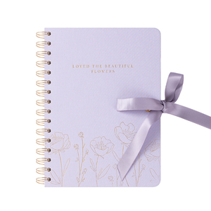 A5 Tạp Chí bìa cứng máy tính xách tay tùy chỉnh xoắn ốc máy tính xách tay vải Tạp Chí máy tính xách tay với Bowknot đóng cửa - Product Image 1