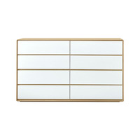 Commode moderne minimaliste pour salon et chambre à coucher en bois naturel pour le rangement et l'organisation de la pièce