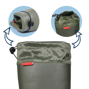 Botas de lluvia plegables Wellington de goma largas impermeables de neopreno para hombre adulto al por mayor con logotipo personalizado, botas descalzas para hombre - Product Image 3